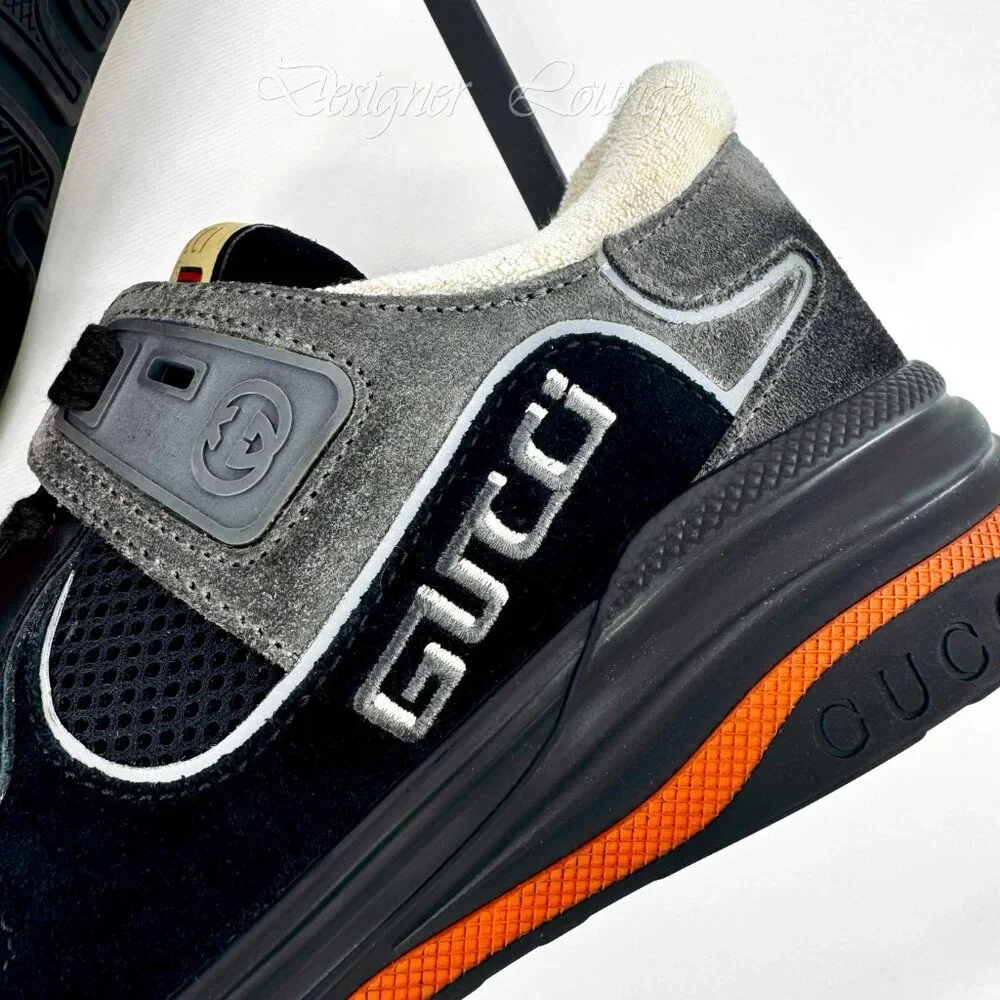 NEW GUCCI Ultrapace Low Top Suede Leather Sneakers G 9 / US 9.5 Men's $950